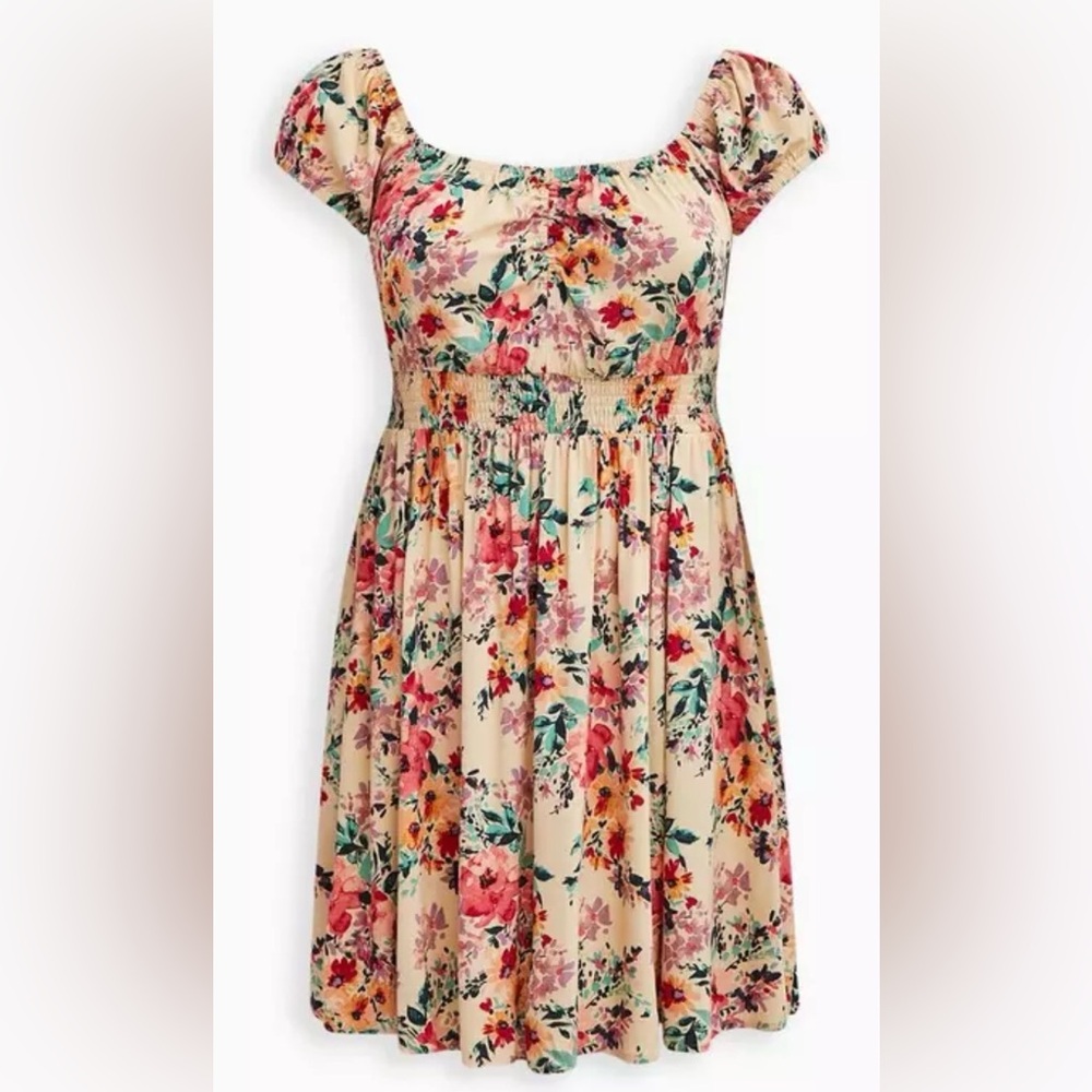 Women’s Torrid Mini Lenny Smocked Waist Dress Size 00